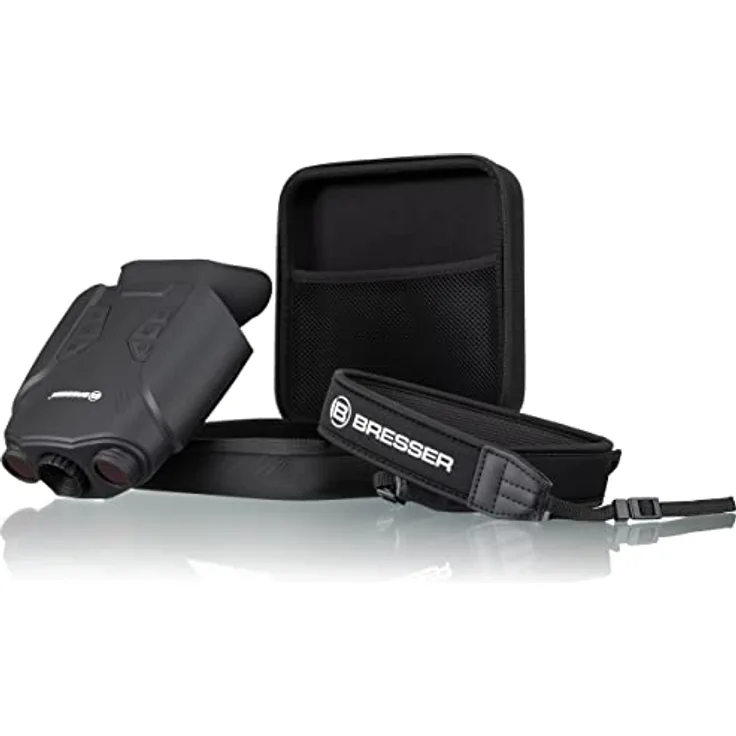 Bresser digitales Nachtsichtgerät Binokular 3X Nightlux 200 Pro mit digitalem Zoom (2-Fach), Infrarotbeleuchtung, großem Display, Foto- und Video-Funktion