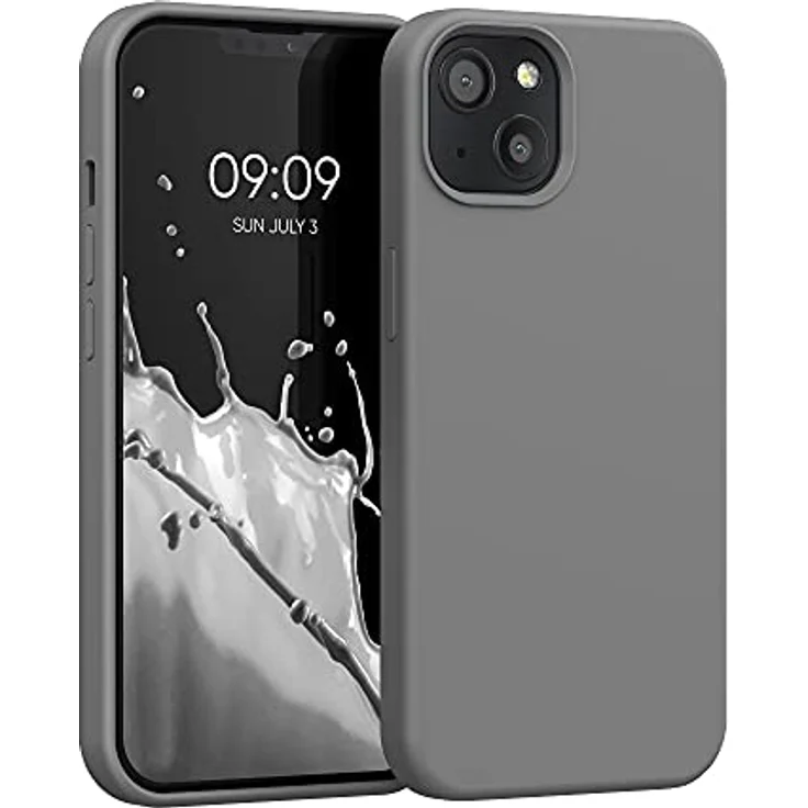 kwmobile Handyhülle für iPhone 13, Silikon Case Stone Dust, rutschfest und kompatibel mit kabellosem Laden – Bild 1