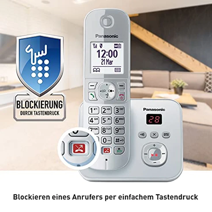 Panasonic KX-TG-68681GS Schnurloses Telefon – Bild 3