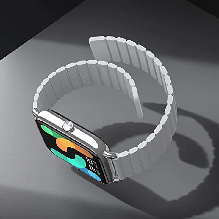 Haylou RS4 Plus Smartwatch Unisex, Einheitsgröße, Metallgehäuse, Silikonarmband, Silver – Bild 9
