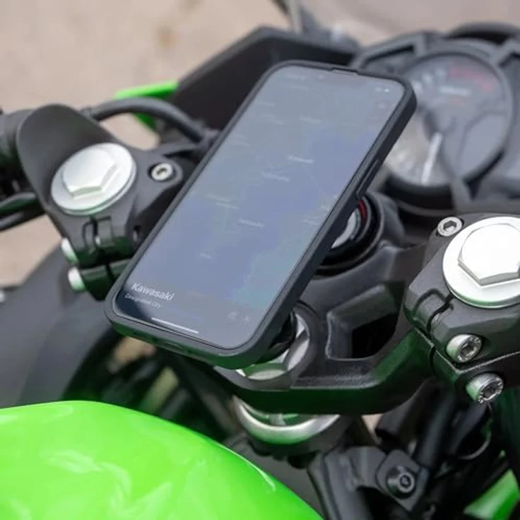 Sp Connect Stem Mount, Smartphone Halterung, Aluminium, schwarz, für Stummellenker von Supersport Motorrädern – Bild 9