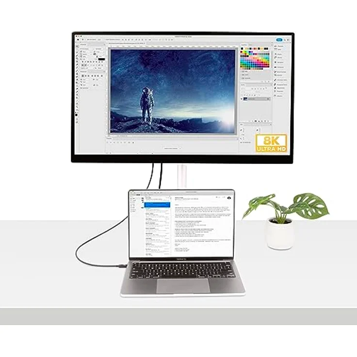 StarTech Thunderbolt 4 Kabel, 1.6FT (50CM), USB 4.0, 40 Gbit/s, 100 W Power Delivery, Full-8K Video – Bild 5