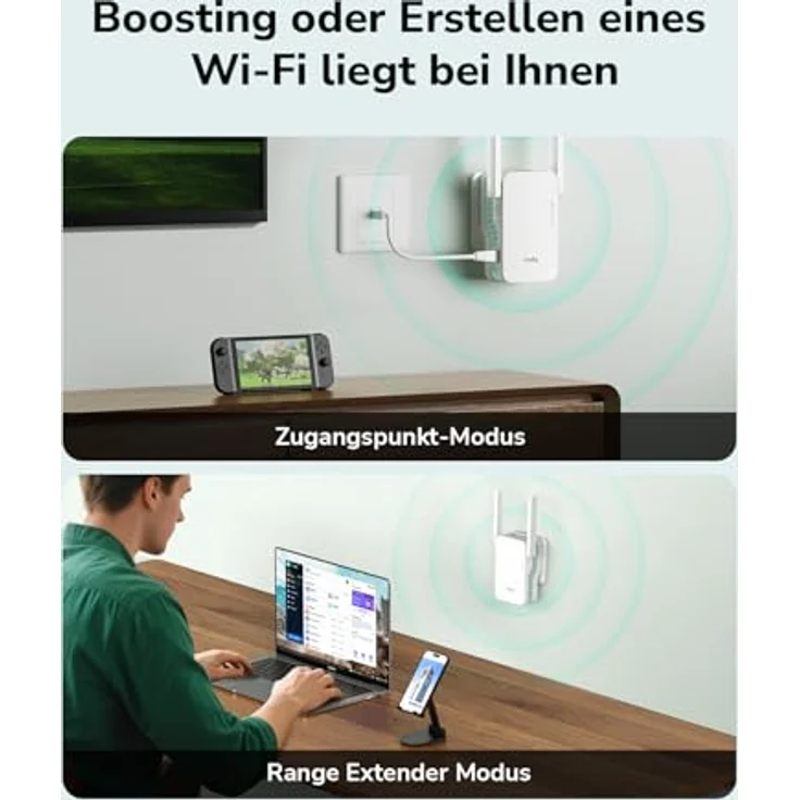 Cudy RE1500, Wi-Fi 6 Mesh Repeater AX1500, 1201 Mbps, Dual Band, WPA3 Sicherheit – Bild 5