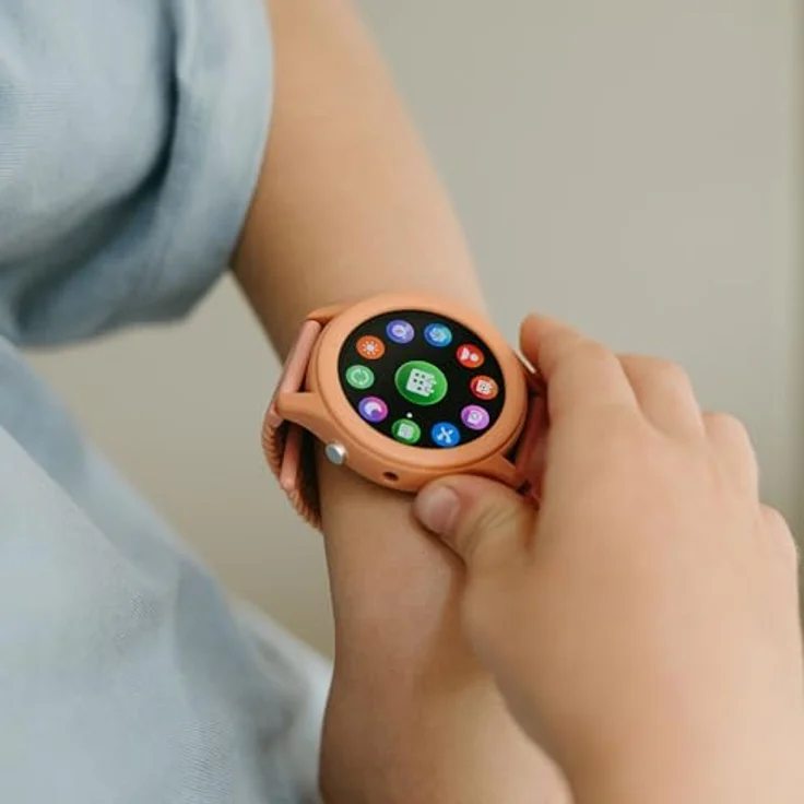 KIDYWOLF K-Watch Korallen, Interaktive Kinderuhr mit OLED-Display, Wasserfest, Taschenlampe und 10 Sportmodi, ab 8 Jahren – Bild 2