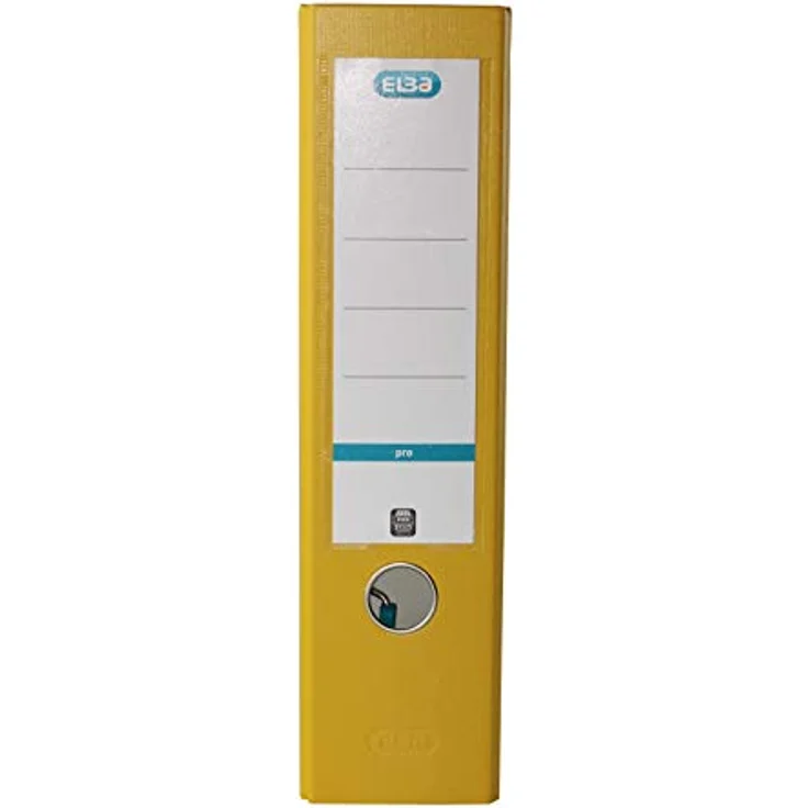 ELBA Aktenordner Ordner smart Pro 80mm DIN A4 gelb Pappe Polypropylen - rado-Ösen für standfestes Aufstellen, auswechselbares Rückenschild, ELBA print Beschriftungsmöglichkeit – Bild 6