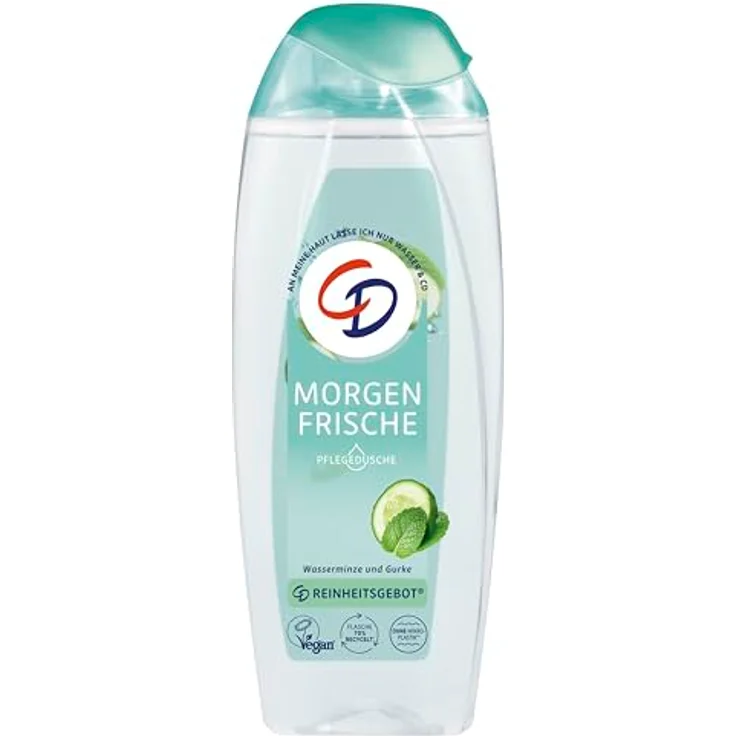 CD Dusche 'Morgenfrische', 250 ml, Duschgel mit Pflanzenextrakten, Pflegeprodukt mit belebendem Duft, Showergel für empfindliche Haut, ohne Mikroplastik, vegan – Bild 1