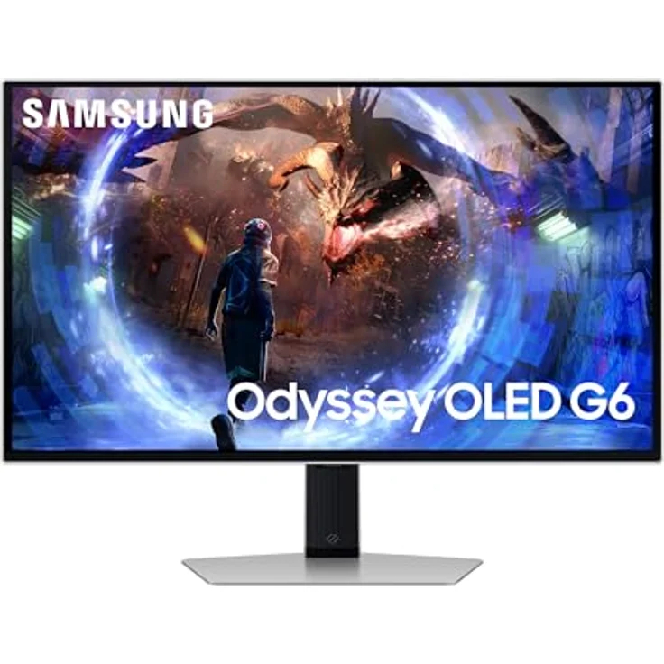 Samsung Odyssey G60SD OLED Gaming Monitor, 27 Zoll, QHD-Auflösung, 360 Hz, 0,03 ms Reaktionszeit, AMD FreeSync Premium Pro, LS27DG600SUXEN - Schwarz – Bild 1
