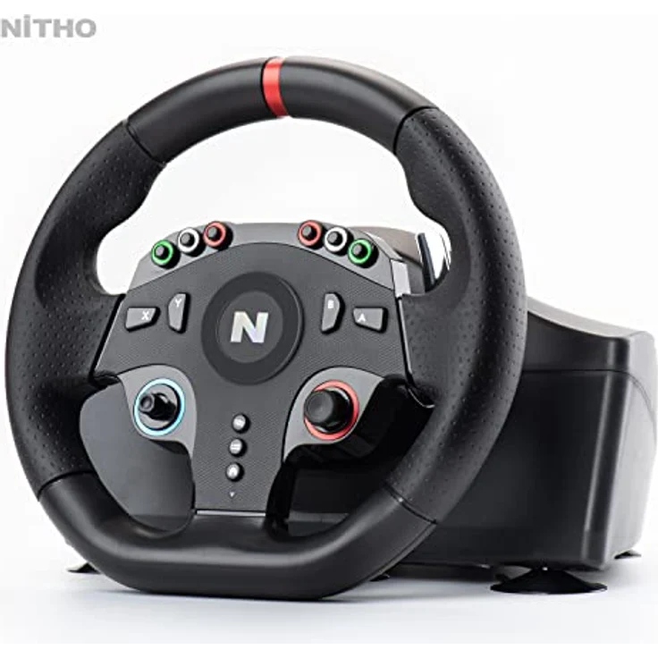 NITHO Drive Pro ONE, Rennlenkrad mit Pedalen und separatem Schalthebel, 270° Gaming-Lenkrad, kompatibel mit PC, PS4, Switch, Xbox One und Xbox Series X|S, inklusive Vibration und Zero Dead Zone – Bild 3