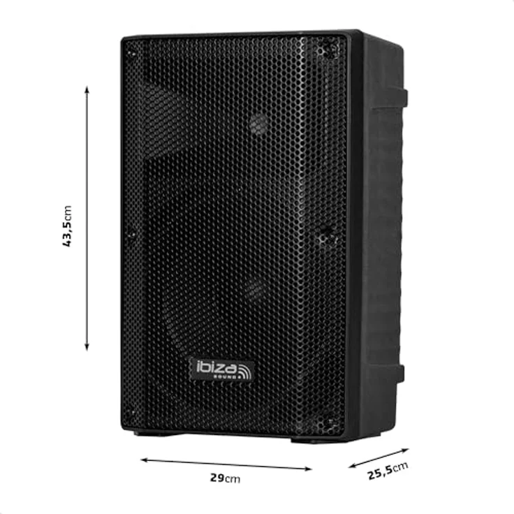 Ibiza XTK10A-MKII, Aktiver 10"/25cm SONO-Lautsprecher mit 25mm Kompressionshochtöner, Bassreflexsystem, USB, SD, Bluetooth, TWS, schwarz, ideal für Party, Events, Club, Konferenz, Karaoke – Bild 5