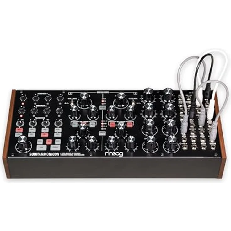 Moog Subharmonicon, halbmodularer Analog-Synthesizer mit zwei Hauptoszillatoren, vier Suboszillatoren und 24dB Lowpass-Filter, Schwarz – Bild 13