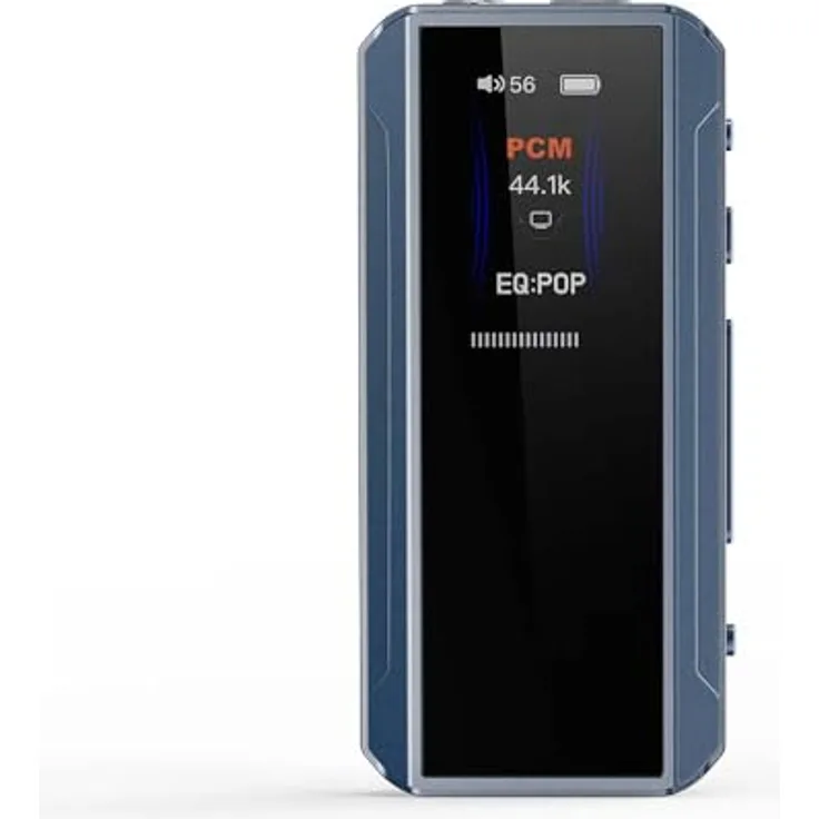 FiiO BTR13, Kopfhörerverstärker mit Mikrofon, USB-DAC, Klangregelung, Farbdisplay und Bluetooth, Blau