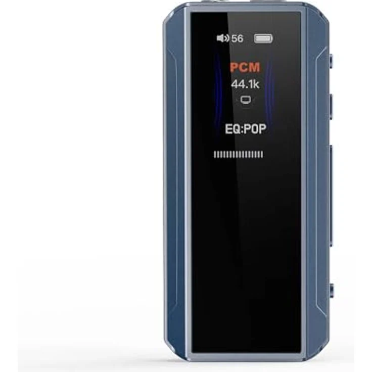 FiiO BTR13, Kopfhörerverstärker mit Mikrofon, USB-DAC, Klangregelung, Farbdisplay und Bluetooth, Blau – Bild 1