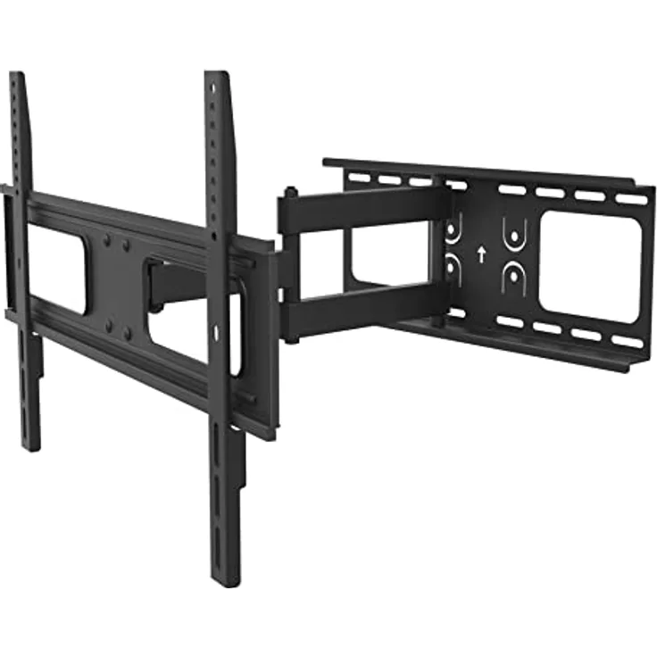 Deltaco TV-Wandhalterung, bewegliche universal TV-Halterung für Fernseher von 37 bis 70 Zoll Flach & Curved, Fernseher bis max. 50 kg VESA Norm 200x200mm bis 600x400mm mit Kabel Management, schwarz