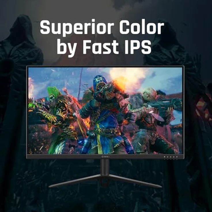 ViewSonic VX2428J 60,5 cm (24 Zoll) Gaming Monitor (Full-HD, IPS, 165 Hz, 1 ms, FreeSync Premium, HDMI, DP, Lautsprecher, Höhenverstellbar) Schwarz – Bild 5