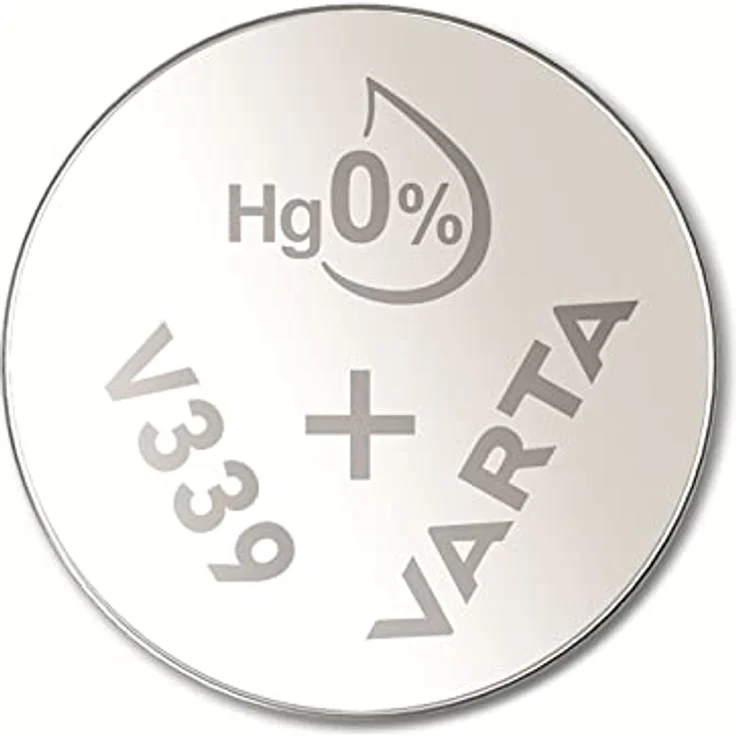Varta 339101111 Watch V339 Uhrenbatterie (1er Blister, ideal für Armbanduhr und Taschenrechner) silber – Bild 2