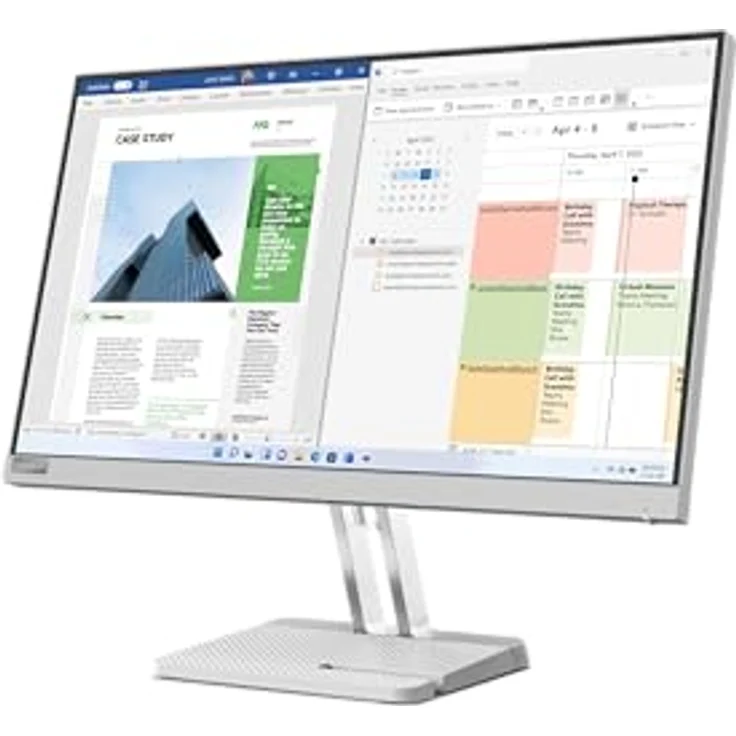 Lenovo L25e-40 | 24,5" Full HD Monitor | 75Hz | 250 nits | 4ms Reaktionszeit | HDMI | VGA | grau – Bild 4