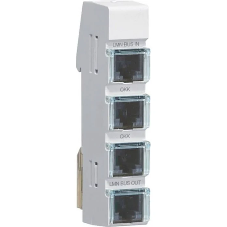 Hager ZZ12LMN04P LMN-Modul mit 4x RJ12-Buchsen, passiv, 1 PLE
