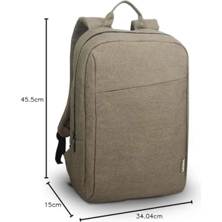 Lenovo 15.6" Casual Notebook-Rucksack B210, wasserabweisend, strapazierfähig, grün – Bild 6