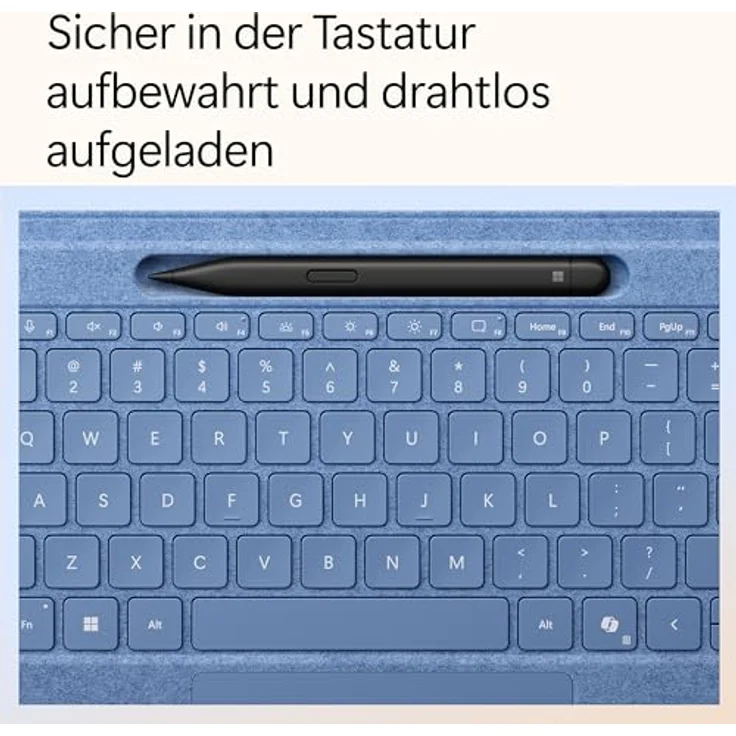 Microsoft Surface Pro Flex Keyboard mit Pen - blau, schnelles und präzises Tippen, Copilot auf Knopfdruck, kabellose Ladefunktion – Bild 6