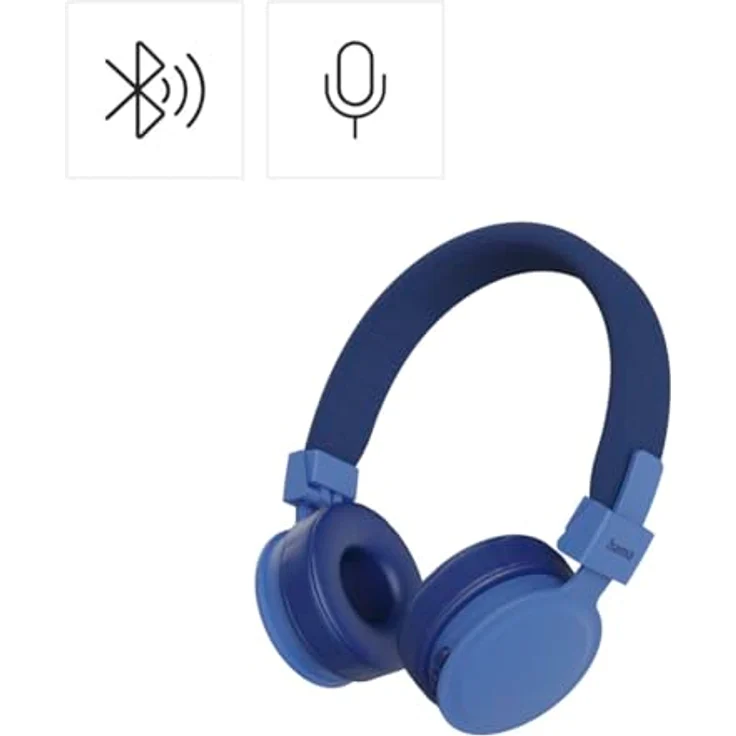 Hama Freedom Lit III, Bluetooth On-Ear Kopfhörer faltbar mit Mikrofon und Sprachsteuerung, blau – Bild 3