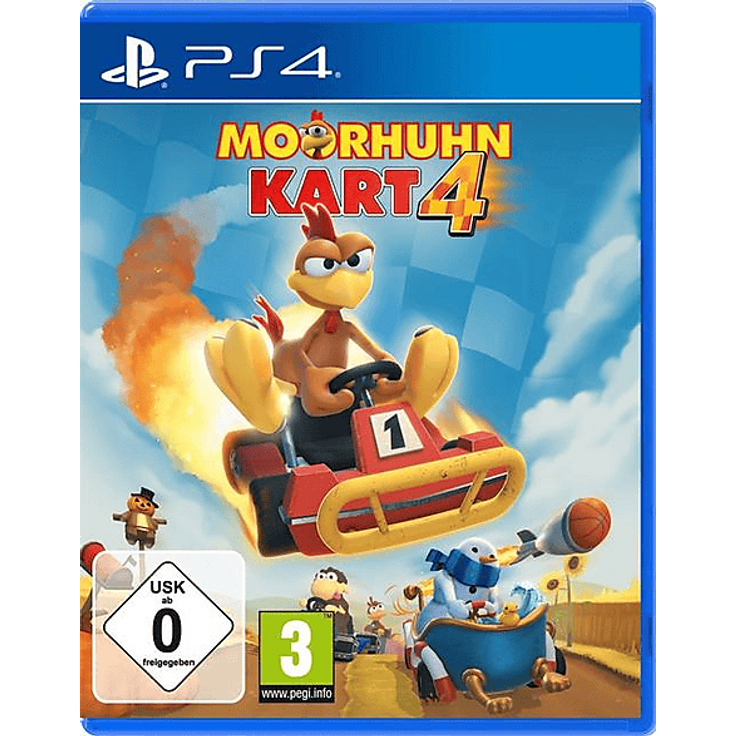 Markt + Technik Moorhuhn Kart 4 - PS4 Spiel mit verbessertem Rennerlebnis, Online-Multiplayer und lokalen Mehrspieler-Modus, neueste Fahrzeuganpassungen