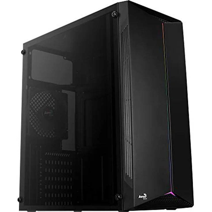 Aerocool SPLIT, PC-Gehäuse, ATX, Acrylglas, RGB 13-Modi, 12-cm-Lüfter – Bild 4