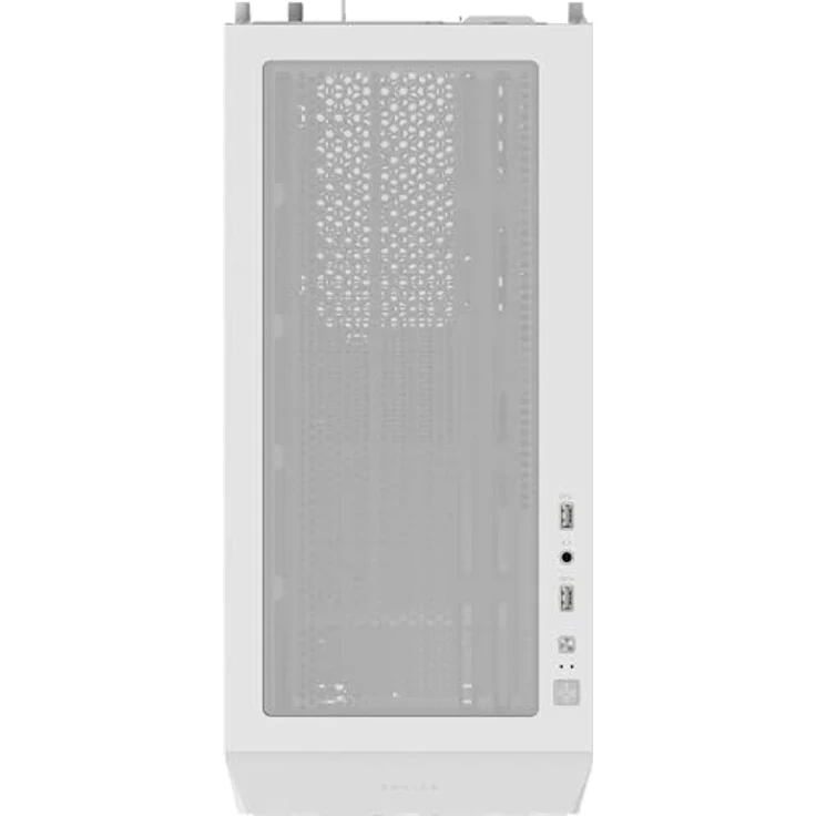 Gigabyte AORUS C102 ICE Midi Tower Gaming Gehäuse, Weiß, mit Glasseitenfenster und 2x 120mm Lüfter, 5 Erweiterungssteckplätzen, Mini ITX/Micro ATX Unterstützung – Bild 4