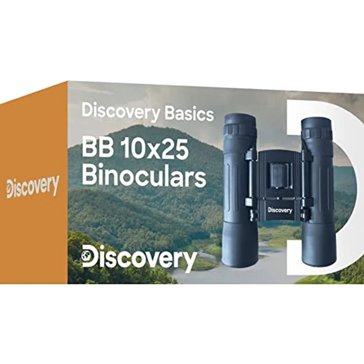 Discovery Basics BB 10x25, kompaktes Fernglas mit Dachkantprismen und 10-facher Vergrößerung, ideal für Naturbeobachtungen – Bild 2