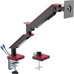 My Wall HL25-1L Vollbeweglicher Tischhalter mit Gasdruckfeder für Flachbildschirme, Monitor Halterung, 2 USB-Anschlüsse, Kabelmanagement, Monitor Arm, 17" bis 35", belastbar von 2,5-11kg