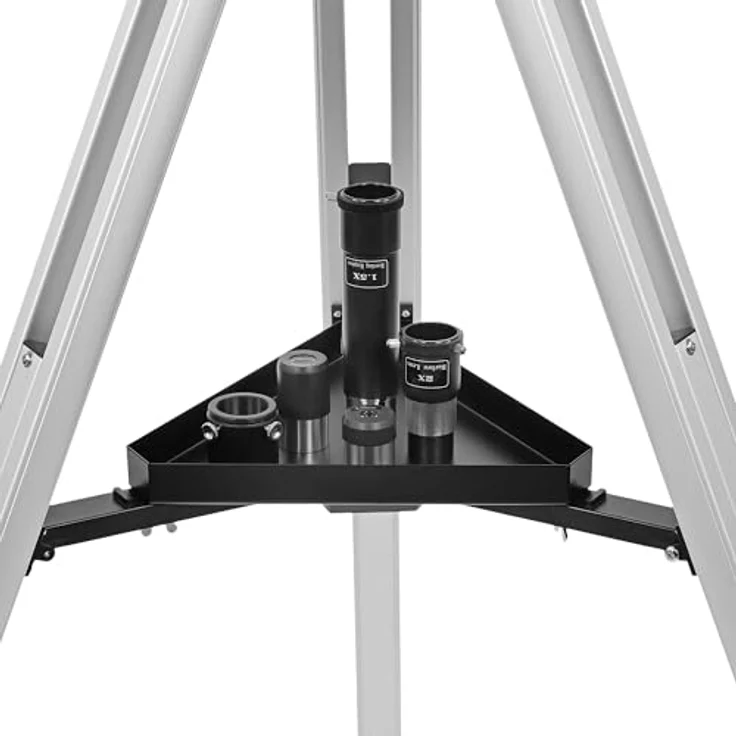 Omegon Teleskop N 130/920 EQ-2, Einsteiger-Teleskop für Deep-Sky-Beobachtung mit leuchtendem Punktsucher und 1,25'' Okularauszug – Bild 7