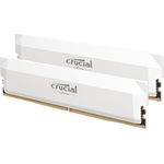 Crucial Pro DDR5 RAM 32GB Kit (2x16GB) 6000MHz CL36, Overclocking Gaming, Intel XMP 3.0 / AMD Expo, PC Computer Arbeitsspeicher 32GB DDR5, Weiß - CP2K16G60C36U5W