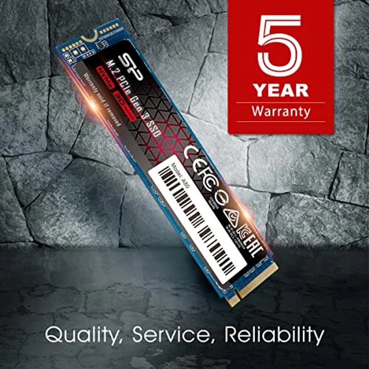 Siliconpow SSD P34A80 1TB, M.2 PCIe Gen3 x4 NVMe, 3200-3000 MB-s SP001TBP34A80M28 – Bild 5