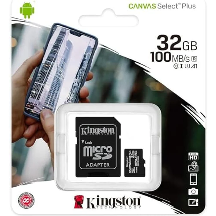 Kingston Canvas Select Plus microSD Speicherkarte, SDCS2-32GB Class 10 (inkl. SD Adapter) – Bild 3