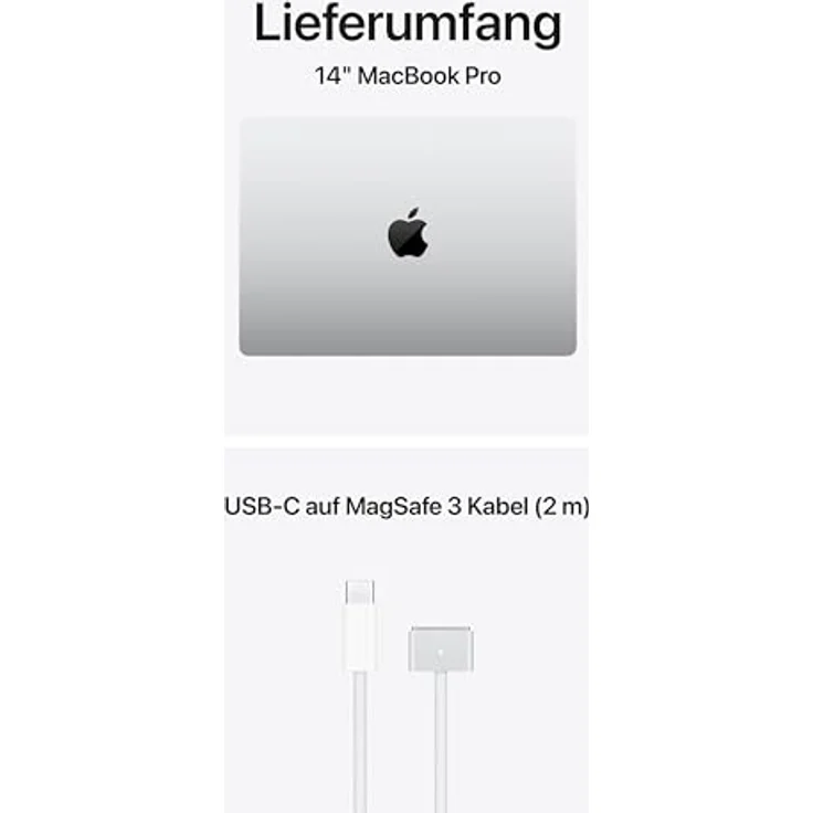 APPLE MacBook Pro (2026) 14 Zoll, Apple M5, 32 GB RAM, 1 TB SSD, macOS, Silber – Bild 7
