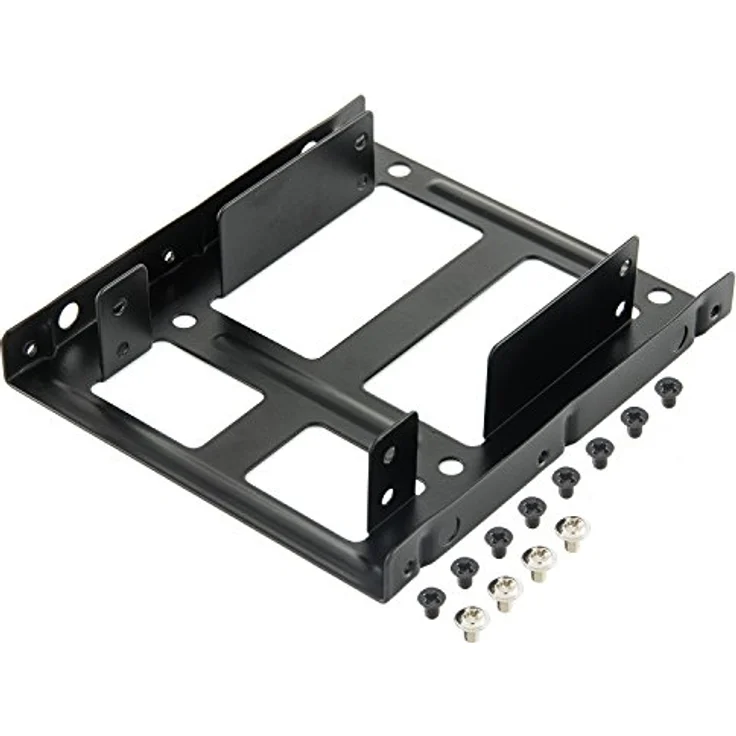 Poppstar HDD SSD Einbaurahmen (Einbau-Kit mit HDD SSD Halterung für interne 2,5'' Festplatten und Schraubensets) – Bild 2