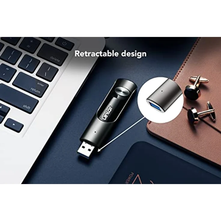 Lexar JumpDrive P30 USB 3.2 Gen 1 USB Stick 1TB, Bis Zu 450MB/s Lesen, Flash-Laufwerk für USB3.0/2.0, Speicherstick für PC, Laptop, Externe Speicherdaten, Foto, Video (LJDP030001T-RNQNG) – Bild 5