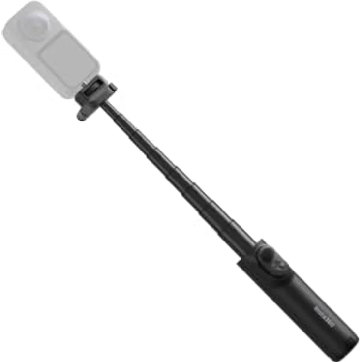 Insta360 X Series, zusammenklappbarer Selfie-Stick Remote Kit mit abnehmbarer Bluetooth-Fernbedienung, schwarz, Ausziehlänge 1m, kompakt auf 15,1cm zusammenklappbar – Bild 3