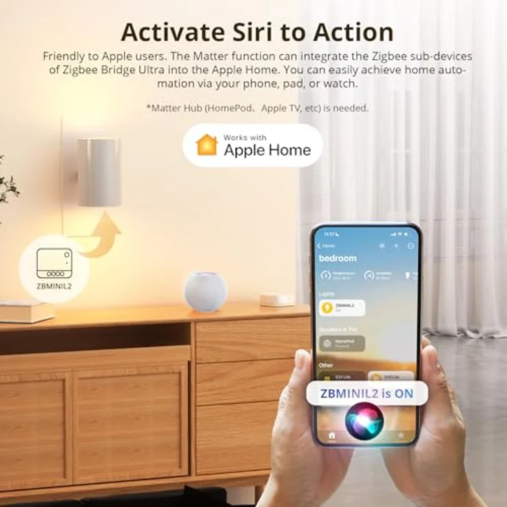 Sonoff Bramka Matter ZigBee Bridge Ultra ZBBridge-U, Smart Home Hub mit RJ45 LAN, 1.5 GHz Prozessor, 1 GB RAM, 8 GB Speicher, Weiss – Bild 8