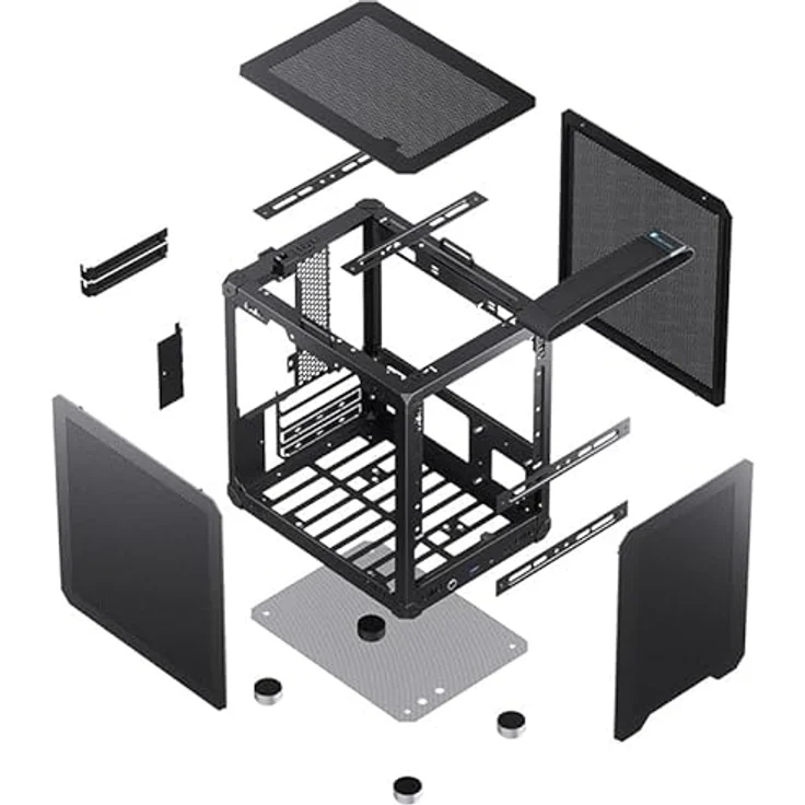 Jonsbo C6 Handle, mATX, Mesh - Schwarz – Bild 6