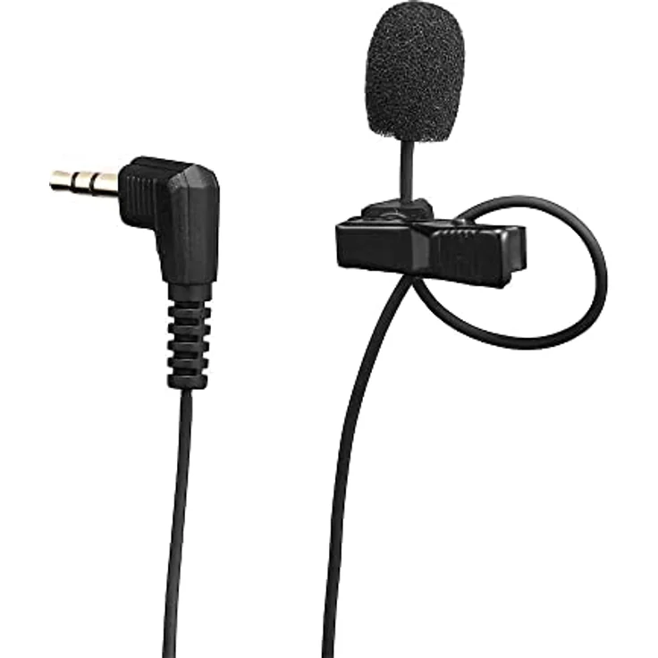 JOBY Wavo Lav PRO professionelles Lavalier Mikrofon, Ansteckmikrofon Omnidirektional tragbar mit äußerst Kleiner Profikapsel, für Kameras, Ansteckmikrofon Kabellos, Mikrofon Kabellos, 2,5 m, Schwarz – Bild 1