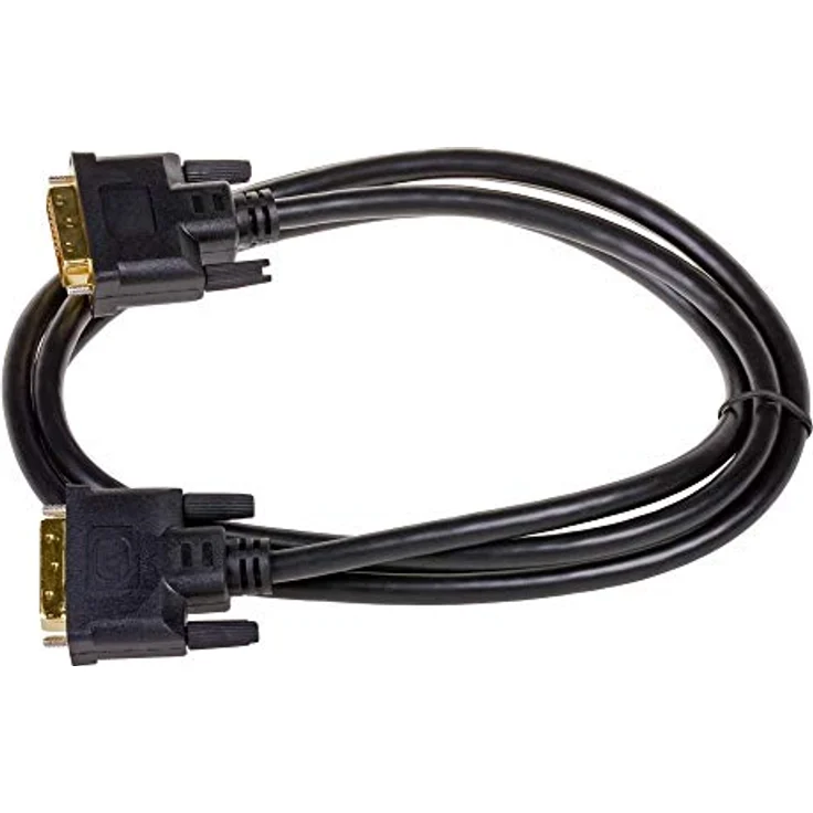 AKYGA AK-AV-06 DVI 24+1 Pin Kabel Dual Link, Full HD Stecker auf Stecker, 1.8m, schwarz, mit Ferritfilter – Bild 2