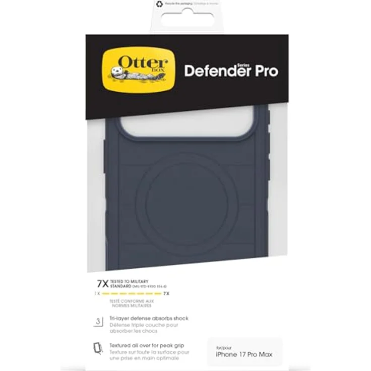 OtterBox Defender Series Pro MagSafe Hülle für iPhone 17 Pro Max, stoßfest, 7X militärisch getestet, blau – Bild 5