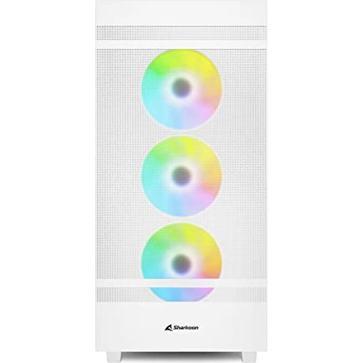 Sharkoon Rebel C50 RGB, ATX PC-Gehäuse, Weiß – Bild 2