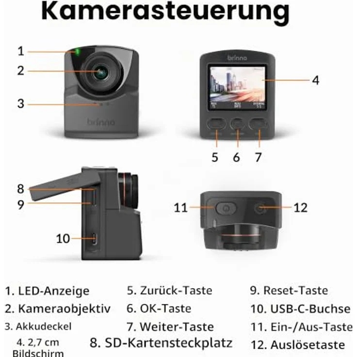 BRINNO TLC2020M, Zeitraffer-Kamera mit 1920 x 1080 Pixel, Bundle mit Montageset – Bild 3