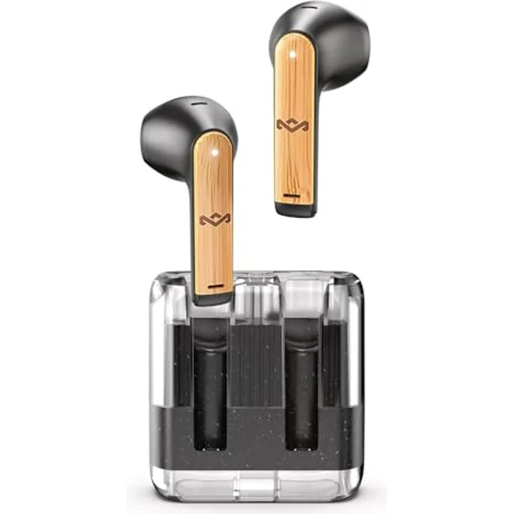 House of Marley Zion TWS Earbuds, Kabellose Kopfhörer mit 16 Stunden Laufzeit, Schwarz – Bild 1