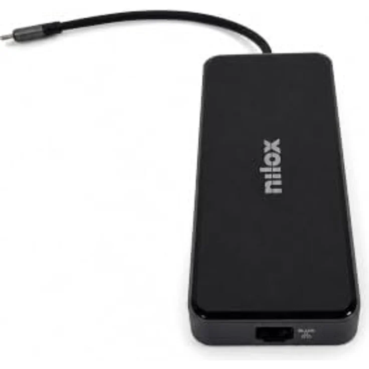 Nilox 12 in 1 USB-C Hub, Docking Station in Grau mit 12 Ports, Slim Fit, Plug & Play – Bild 6