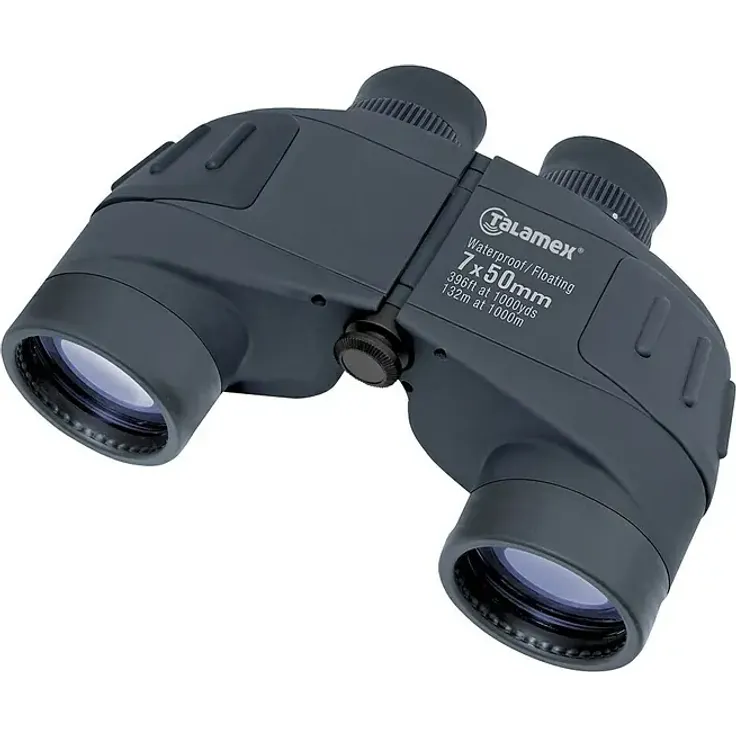 Talamex Fernglas Porro 7x50 mm, wasserdichtes und schwimmfähiges Gehäuse für Wassersportler