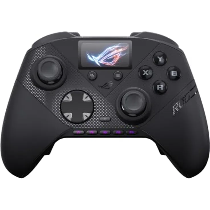ASUS ROG Raikiri II Pro PC Controller, Gamepad mit 8K-Abtastrate, Hot-Swap-fähigen Joysticks und verlängerte Akkulaufzeit