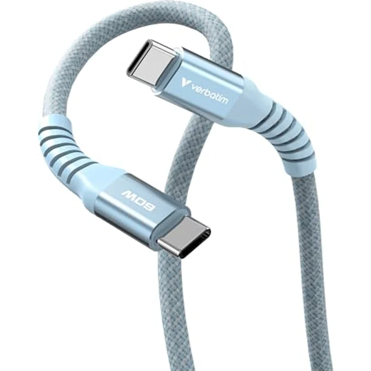 Verbatim Sync & Charge USB-C to USB-C 60W Magnetic 120 cm - Blue, USB-Kabel – Bild 2