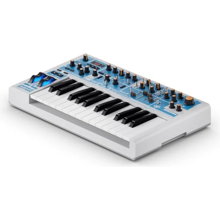 Novation Bass Station II Swifty Edition, 25-Tasten Bass-Synth mit analogem Sound und individuellen Grafiken in Weiß und Blau, inkl. vorinstallierten Artist-Patches – Bild 4